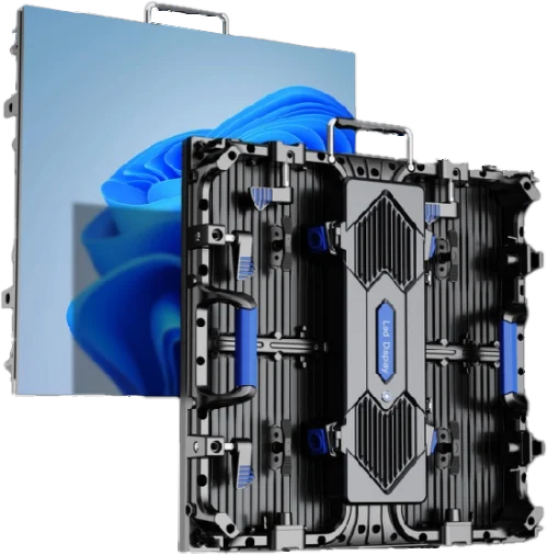 LK-RB and LK-RC cabinet system shown from the front and rear