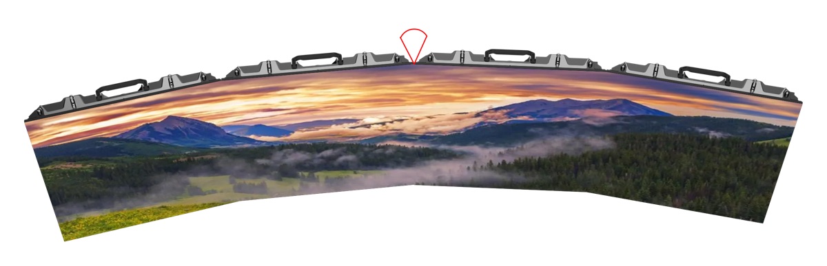 M Series curved LED display