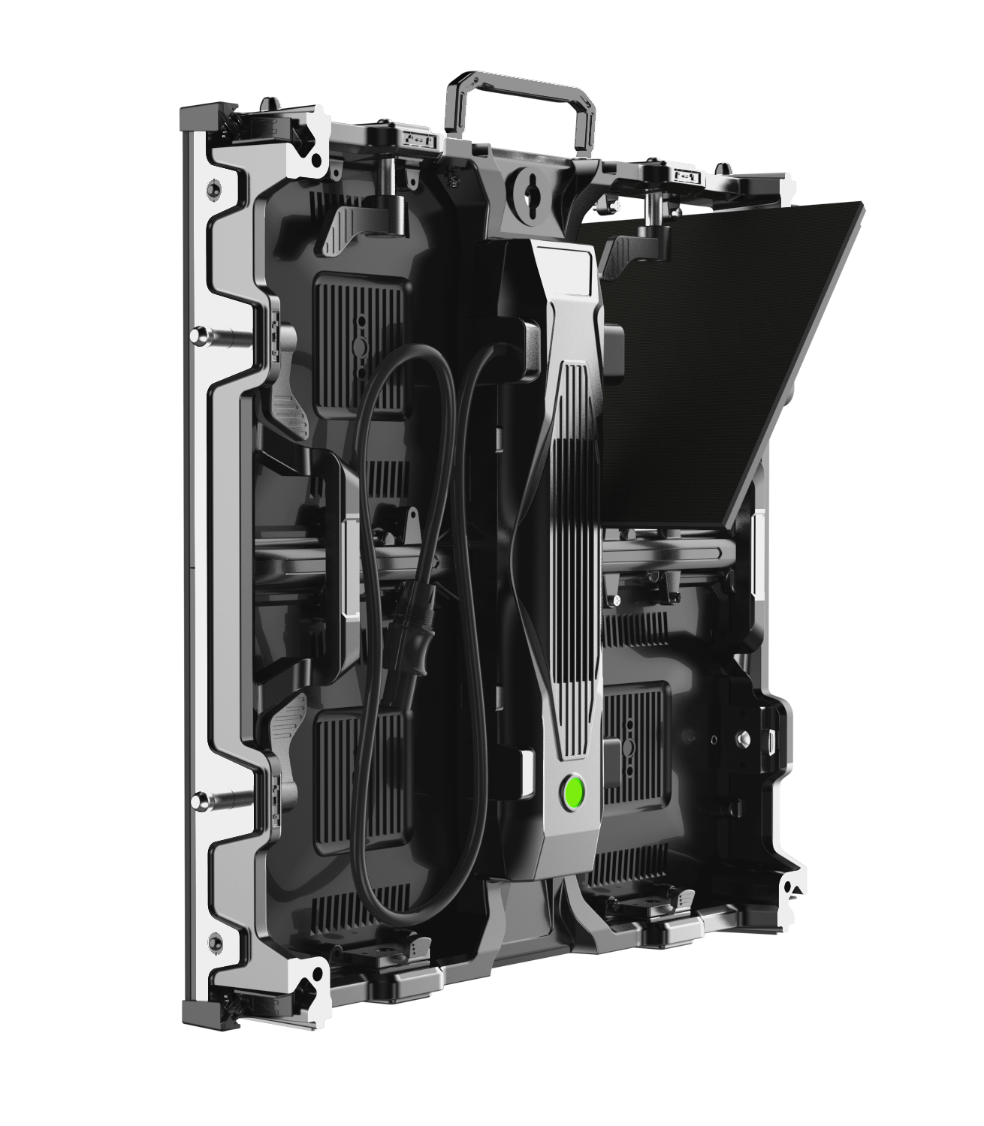 M Series LED cabinet with a front-service module opened