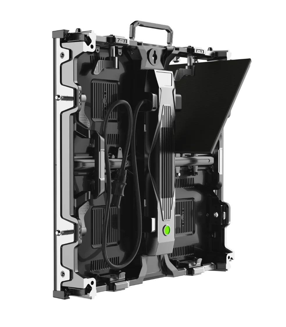 M Series LED cabinet with a front-service module opened